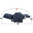 thumbnail image 2 of Dual Motor Power Lift Recliner Chair with Massage and Heat for Elderly People, Infinite Position,Power-Remote, Medium-Firm and Heavy Duty, Blue, 2 of 9