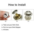 thumbnail image 2 of 38mm Replacement Sink/Basin Waste Plug Cap Easy Pop-Up Click Clack Chrome, 2 of 11
