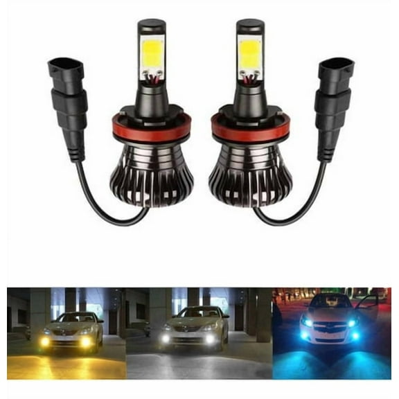 Applies to LED Fog Light Bulbs H8 H11 Yellow White Ice Blue E