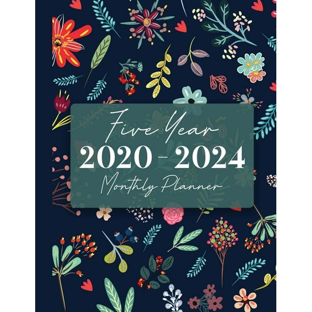 20202024 Five Year Monthly Planner 60 Monthly Calendars with Monthly