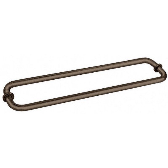 CRL BM18X180RB Oil Rubbed Bronze 18" BM Series Back-to-Back Tubular Towel Bars with Metal Washers