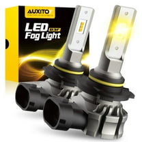 AUXITO 9145 LED Fog Light Bulbs, 6000LM 3000K Amber Yellow Light, 300% Brightness H10 9140 9045 9040 Led Fog Lights, DRL Replacement for Cars, Pack of 2