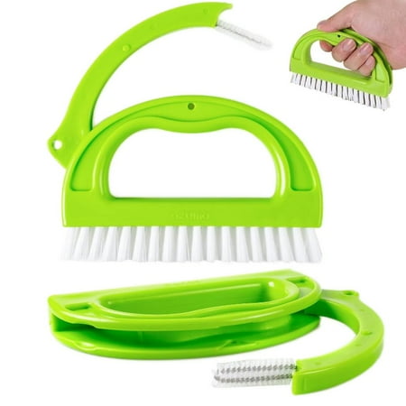 

Julam Scrub Brushes Set for Cleaning Multipurpose Grout and Corner Scrubber Brush Tool Stiff Bristles Scrubber Brush for Bathroom Kitchen Cleaning Tools intensely