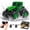 Green, variant on Amphibious RC Tractor Truck 4WD - IPX7 Waterproof Remote Control Farmer Vehicle for Land & Water, Off-Road Monster Toy Car with 2 Batteries All-Terrain Waterproof RC Truck for Kids Adults Boys