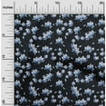 thumbnail image 2 of oneOone Polyester Spandex Navy Blue Fabric Floral Craft Projects Decor Fabric Printed By The Yard 56 Inch Wide, 2 of 5