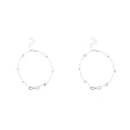thumbnail image 3 of Minnieouse Tobillera para niñas, adorno de joyería, cadenas para pies para decoración de vestidos, plata en forma de 8 plata en forma de 8 2piezas Minnieouse  CBP200258, 3 of 6