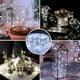 thumbnail image 3 of Paquete de 6 luces de hadas que funcionan con pilas de 7 pies con 20 LED, mini luces de cadena, luces centelleantes de alambre plate, luces de luciérnaga estrelladas para frascos Mason, bodas, 3 of 4