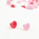thumbnail image 2 of 150 alfileres de mapa en forma de corazón, pequeños, frescos, de cabeza redonda, para prensar uñas, fotos de colores, clavos decorativos para pared, surtidos, rojo y rosa., 2 of 6