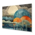 thumbnail image 2 of Designart "Enormous Sunlit Cloud" Modern Landscape Beach Metal Art Living Room, 2 of 5