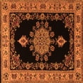thumbnail image 1 of Ahgly Company Indoor Square Medallion Orange Traditional Area Rugs, 4' Square, 1 of 1