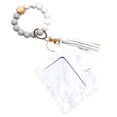 thumbnail image 1 of EIMELI Silicone Bracelet Keychain Silicone Beads Keychain With Card Wallet Elastic Keychain For Women, 1 of 6