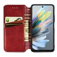 thumbnail image 3 of Allytechgroup Wallet Case for Motorola Edge (2024), Premium PU Leather Luxury Case with Kickstand & Card Slots, Magnetic Closure Inner Soft TPU Shockproof Protective Case for Women Men, Red, 3 of 6
