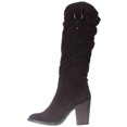 thumbnail image 4 of Womens Steve Madden Gambbler Knee-High Boots, Brown Suede, 4 of 6
