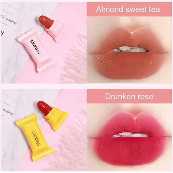 VOKE Sweet Mini Gloss Set Lipstick Jungle Book Heart Shaped Lipstick Items with under $3 Beauty Items Mini Candy Lipstick Set Nonstick Cup Lipstick Velvet Cute Lipstick