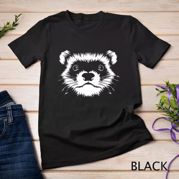Ferret Face Illustration Mom Lovers T-Shirt , Vintage T-Shirt
