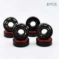 thumbnail image 2 of 8 Pcs 608 2RS Roulement à Billes Hybride en Céramique 8*22*7mm ABEC-11 Roulements Miniatures pour Patins à Roulettes et Skateboards, 2 of 6