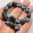 thumbnail image 2 of Speckle Labradorite Square Coin Bead 7.5 inch Strand | 12x12x5mm | 17 Beads |, 2 of 12