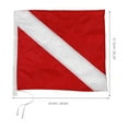 thumbnail image 2 of FOMIYES Dive Flags for Boat Red Reinforced Pole 1Set for Boating Safety and Recreation, 2 of 8