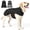 Black, variant on Amztom Dog Waterproof Winter Coat, Snowproof Puffer Jacket with Triple Reflective Design, Warm Fleece Lined for Cold Weather, Red, XXXL