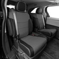 thumbnail image 5 of EKR Custom Fit Sienna Car Seat Covers for Toyota Sienna SE,LE,XLE,Limited 2011 2012 2013 2014-Three Row,Full Set Leather(Black with Gray), 5 of 7
