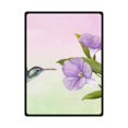 thumbnail image 1 of RYLABLUE Painting Bird Morning Glory Fleece Blanket Throws 58x80 inches, 1 of 3