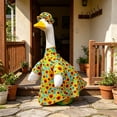 thumbnail image 6 of 23in Goose Dress Up Set, Seasonal Porch Statue Apparel, Durable Outdoor Fabric, Festive Removable Costume for Courtyard Lawn Landscape Decor, 6 of 8