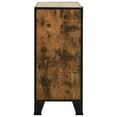 thumbnail image 3 of vidaXL Storage Cabinets 2 pcs Rustic Brown 72x36x82 cm Metal and MDF, 3 of 5
