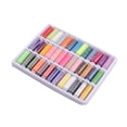 thumbnail image 4 of Mezclados, 150 yardas, kit de hilo de poliéster para coser, fuertes máquinas de mano para el hogar, cordones de bordado 39 colores Inevent HA1137-00B, 4 of 6