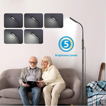 Trond Led Gooseneck Floor Lamp Dimmable For Reading Crafts Crocheting Knitting Sewing Or Makeup 5 Color Canada Trond Led Gooseneck Floor Lamp Dimmable, Trond Led Floor Lamp