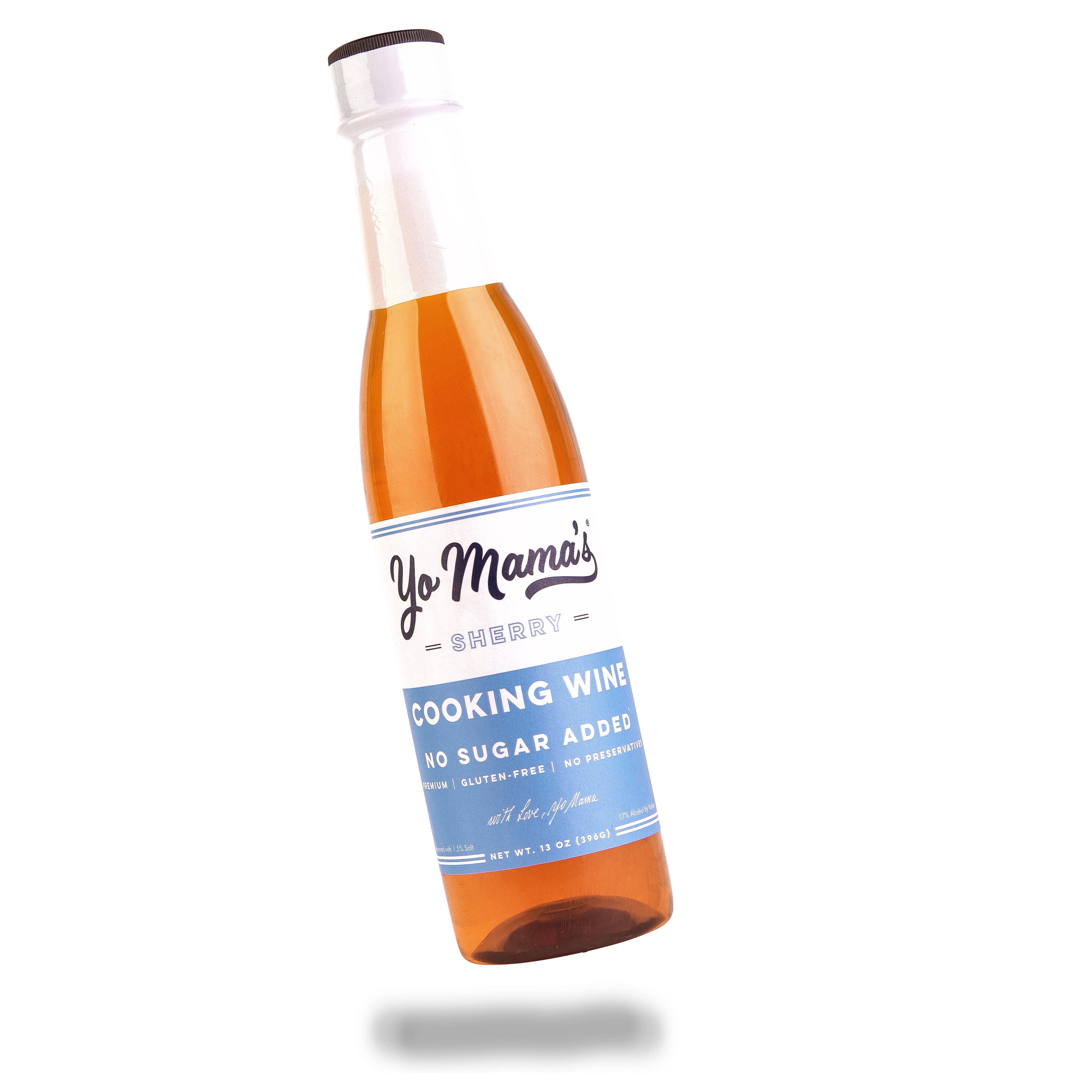 Yo Mama's Foods Premium Sherry Cooking Wine, No Sugar Added, Gluten Free, 1 Bottle