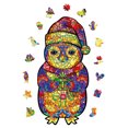 thumbnail image 1 of Kit de rompecabezas de madera - Juguetes únicos de piezas de rompecabezas de animales (pingüino de Navidad S) Ehuebsd libre de BPA, 1 of 9