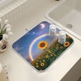 thumbnail image 7 of Ryvnso Sunflower View Dish Drying Mat for Kitchen Countertop 16x18 Small Dish Pad Drainer Rack Dish Sink Mats, 7 of 7