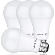 3-Way LED A19 Light Bulb 50-75-100W Equivalent 5000K Daylight (4 Pack)