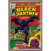 Marvel Comics - Black Panther - Cover #7 Wall Poster, 14.725" x 22.375", Framed
