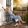 thumbnail image 4 of Outsunny 3-Seat Outdoor Glider Chair, Patio Rocking Chair, Grey, 4 of 10