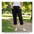 thumbnail image 4 of Capri George para Dama de Gabardina con Bolsas Negro Talla M, 4 of 4