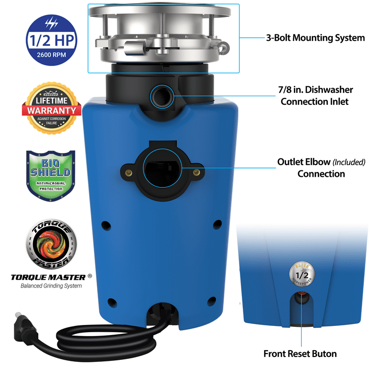 American Standard Elite ASE 50 Economy Garbage Disposal 1 2 HP