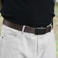 thumbnail image 4 of NUZYZ Men Belt Automatic Buckle Adjustable Length Comfortable Canvas Waistband Outdoor Training Belt Outfit Accessories, 4 of 8