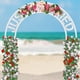 thumbnail image 2 of ColoMX Arco de boda flor falsa decorativa decorativa de flores de rosa artificiales para dintel, 2 of 7