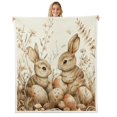 thumbnail image 1 of Erosebridal Eggs Rabbit Throw Blanket for Couch 60x80,Happy Easter Fleece Blanket,Kawaii Room Decorative, 1 of 6