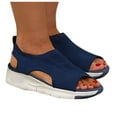 thumbnail image 3 of WILLBEST Sandalias De Mujer Para Playa, Zapatos Casuales De Moda Para Mujer, Sandalias De Plataforma Con Boca De Pez De Malla De Verano, Sandalias De Mujer Para Mujer, 3 of 5