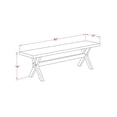thumbnail image 2 of East West Furniture Table/4 Light Beige Chair/1 Bench in Distressed Jacobean, 2 of 17