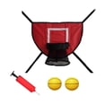 thumbnail image 1 of Aro de baloncesto para trampolín, fácil de instalar, para exteriores, ligero y con respaldo. rojo, 1 of 8