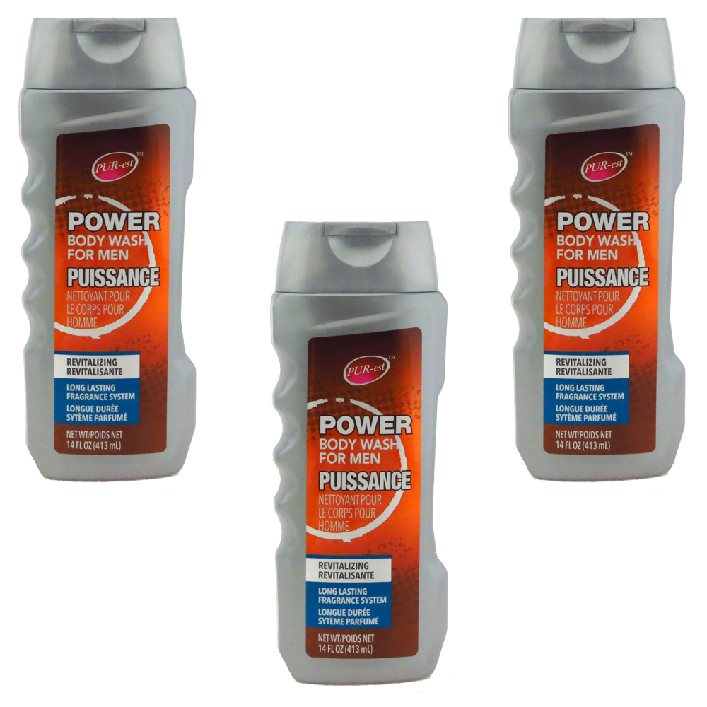 PURest Body Wash Power for MAN 413ml 8794303 (Pack of 3) Walmart Canada