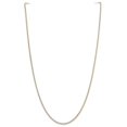 thumbnail image 3 of Diamond2Deal 14K Yellow Gold 1.85mm Rhodium-Plated Spiga Chain Necklace for Women 18", 3 of 5