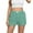 Green, variant on JSheng Women's Shorts Stretchy Casual Summer Shorts Retro Checkered Comfort Stretch Shorts for Women Light Blue XL