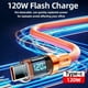 thumbnail image 4 of 120W Quick Charging Data Wire Type-C Real Time Power Digital Display On LED Screen Mobile Phone Power Charging Cable, 4 of 11