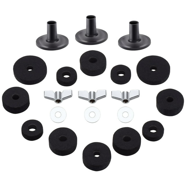 Miangastore 1 Ensemble de Tampons de Remplacement pour Tambour Cymbal Support Antidérapant Feutres Cymbal