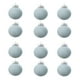 thumbnail image 1 of pstuiky 12 bolas navideñas de terciopelo flocadas para árbol de Navidad, adornos de plástico para colgar en la decoración navideña, 8 cm (3,14 pulgadas)., 1 of 7
