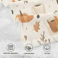 thumbnail image 5 of Yayeee 100% Cotton Hand Towels for Bathroom 16" x 28" Soft Absorbent Kitchen Towel, Orange Fall Pumpkin, 5 of 7